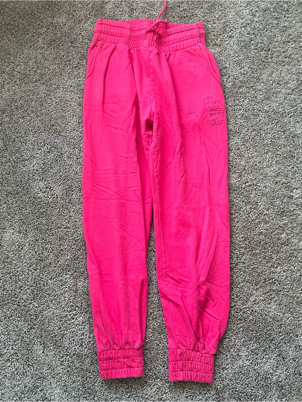 Frankie's Bikinis Hot Pink Jogger Sweatpants